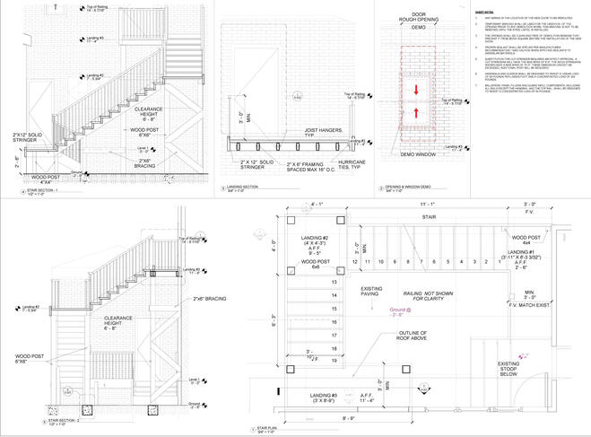 Strutural Diagram of a Fire Escape